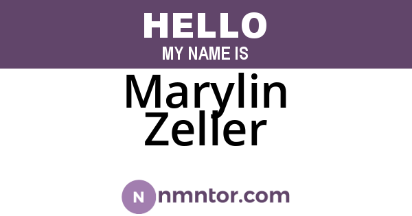 Marylin Zeller
