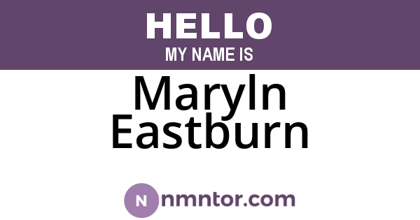 Maryln Eastburn