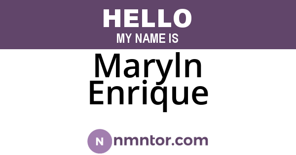 Maryln Enrique
