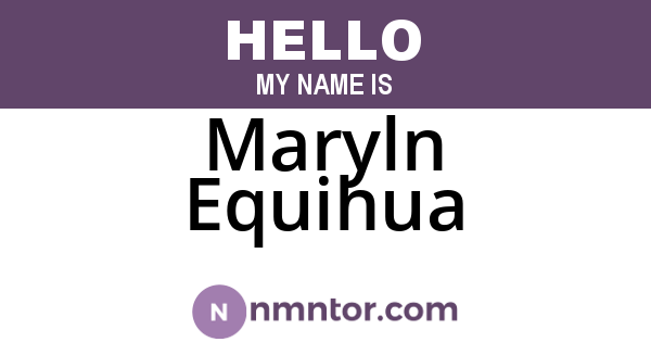 Maryln Equihua