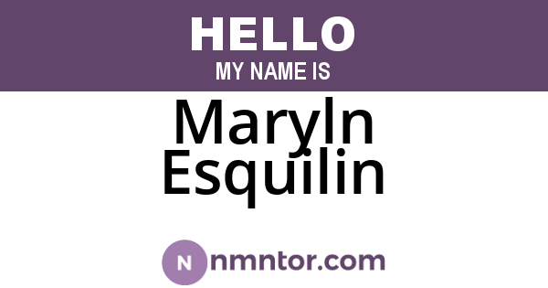 Maryln Esquilin