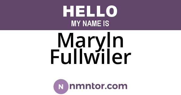 Maryln Fullwiler
