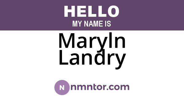 Maryln Landry