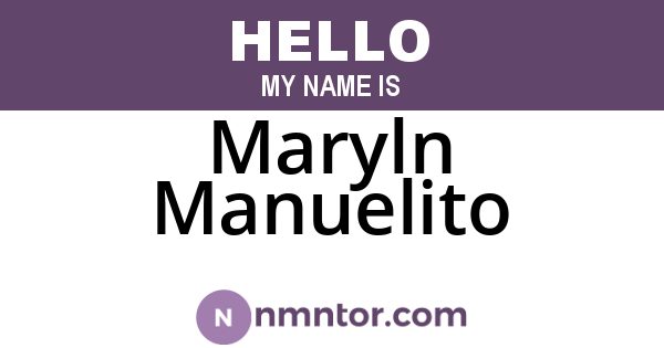 Maryln Manuelito