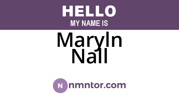 Maryln Nall