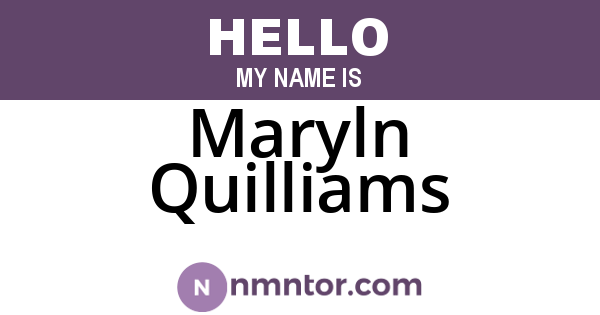 Maryln Quilliams