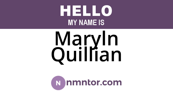 Maryln Quillian