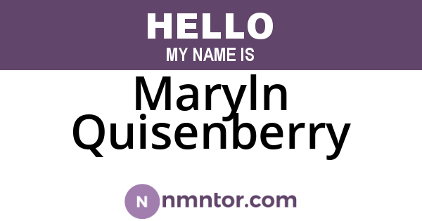 Maryln Quisenberry