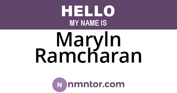 Maryln Ramcharan