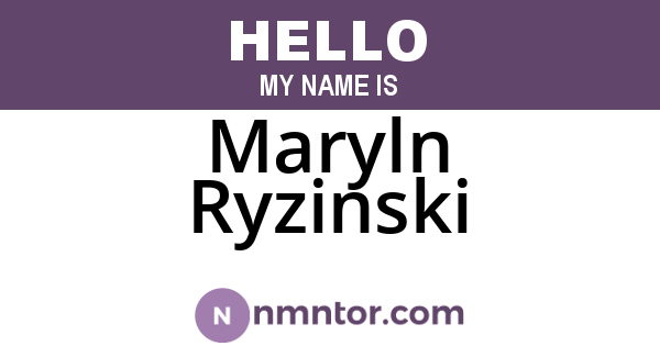Maryln Ryzinski
