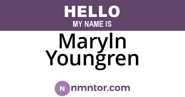 Maryln Youngren