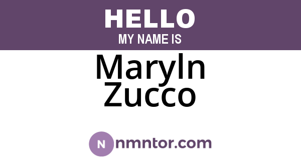 Maryln Zucco