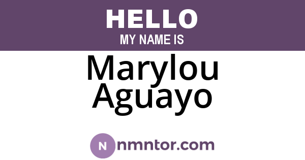 Marylou Aguayo
