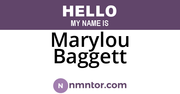 Marylou Baggett