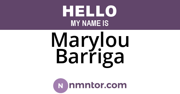 Marylou Barriga