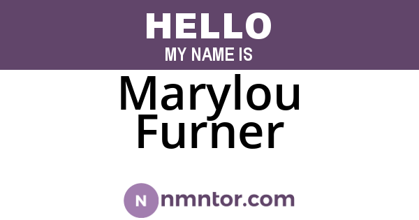 Marylou Furner