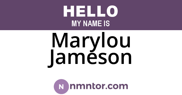 Marylou Jameson