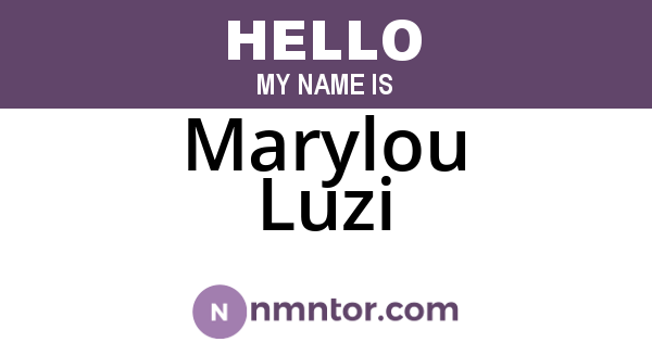 Marylou Luzi