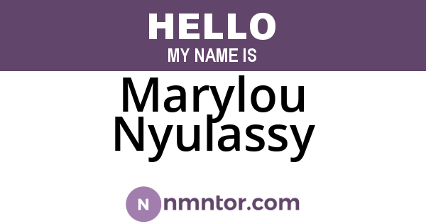 Marylou Nyulassy