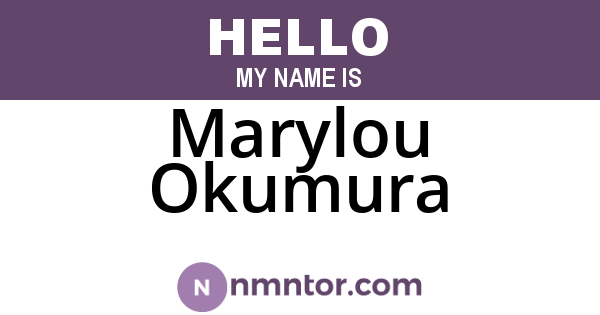 Marylou Okumura