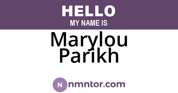 Marylou Parikh