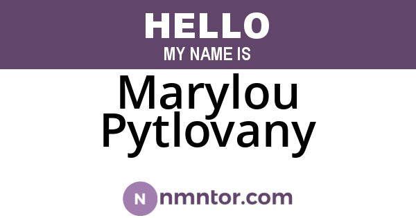 Marylou Pytlovany
