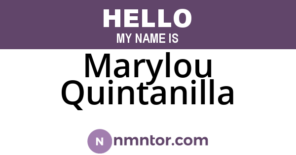 Marylou Quintanilla