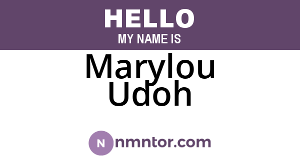 Marylou Udoh