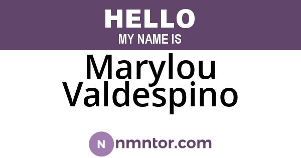Marylou Valdespino
