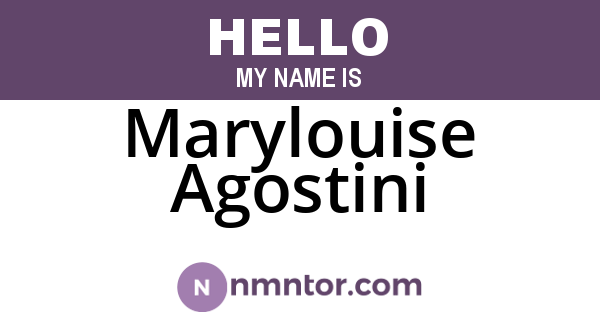 Marylouise Agostini