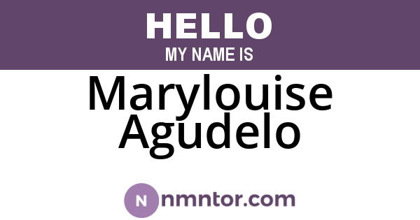 Marylouise Agudelo