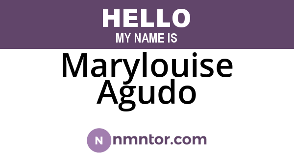 Marylouise Agudo