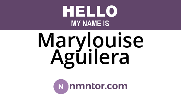 Marylouise Aguilera