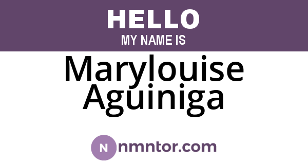 Marylouise Aguiniga