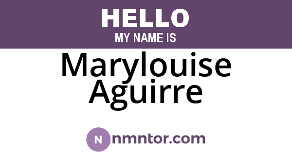 Marylouise Aguirre
