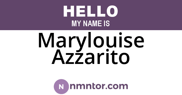 Marylouise Azzarito