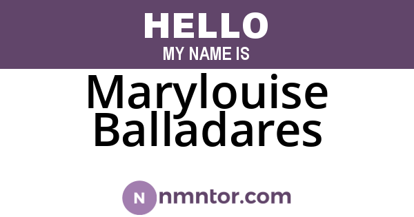 Marylouise Balladares