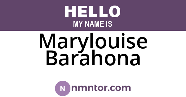 Marylouise Barahona