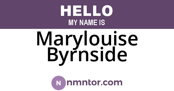 Marylouise Byrnside