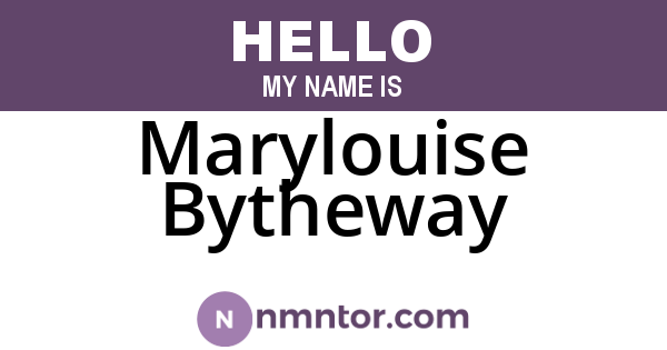 Marylouise Bytheway