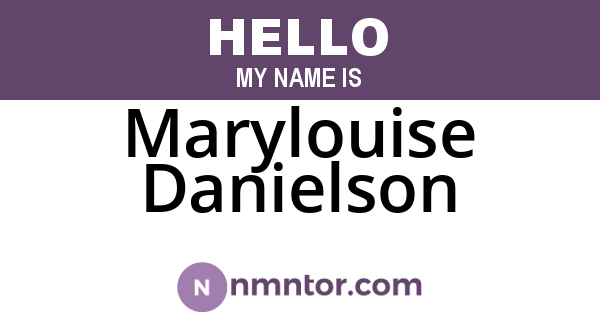 Marylouise Danielson