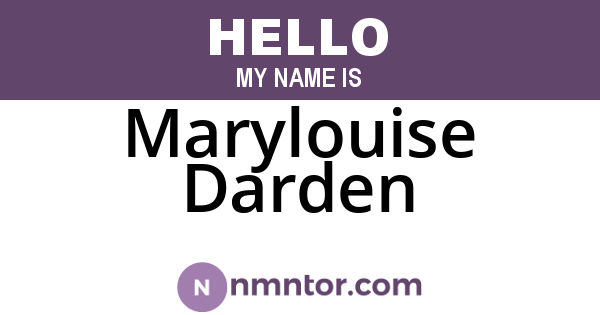 Marylouise Darden