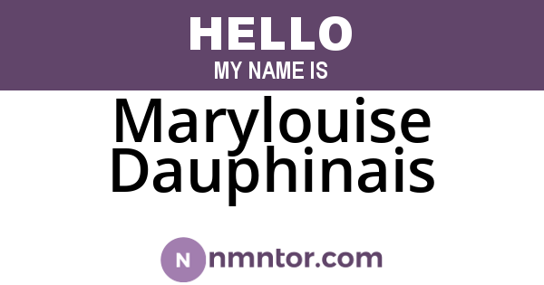 Marylouise Dauphinais