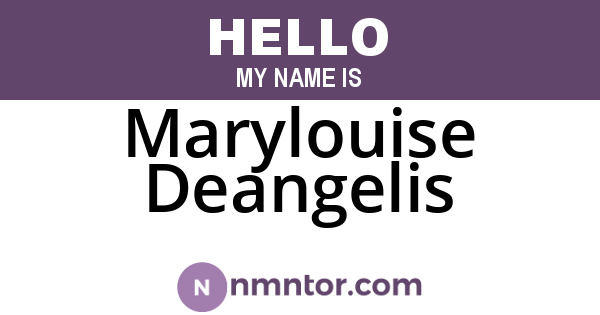 Marylouise Deangelis