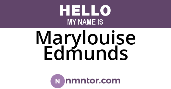 Marylouise Edmunds