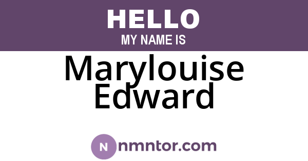 Marylouise Edward