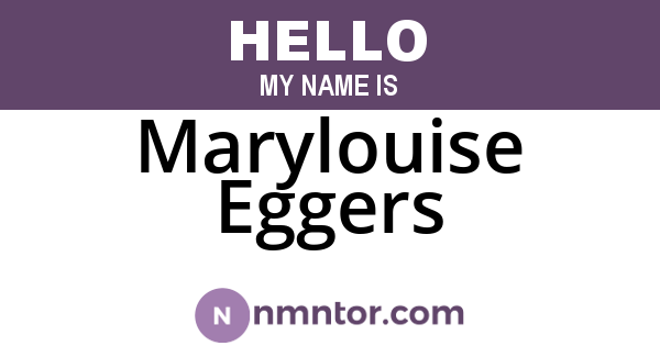 Marylouise Eggers