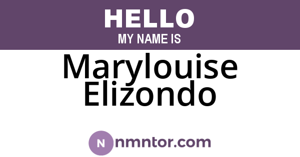 Marylouise Elizondo