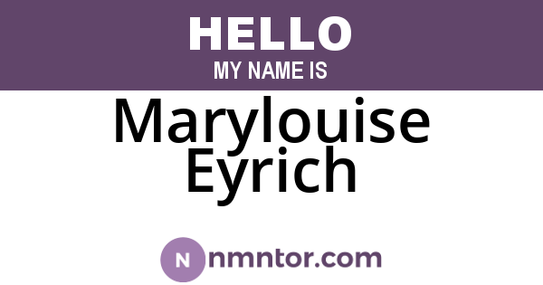 Marylouise Eyrich