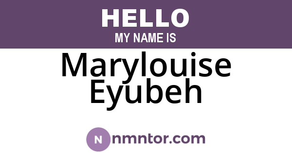 Marylouise Eyubeh